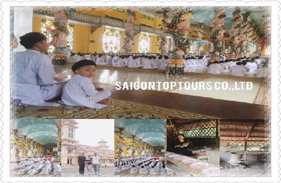 CAO DAI TEMPLE UNIQUE RELIGION and CU CHI TUNNELS TOP TOUR FULL DAY