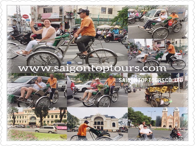 SAIGON CITY CYCLO TOUR - TOP EXPLORE SAIGON ALLEYWAYS TOUR HALF DAY 